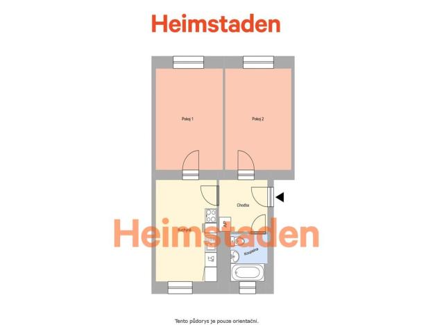 Pronájem bytu 2+1, Ostrava - Moravská Ostrava, Zelená, 48 m2