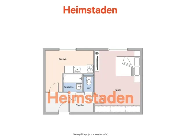 Pronájem bytu 1+1, Frýdek-Místek - Místek, Anenská, 33 m2