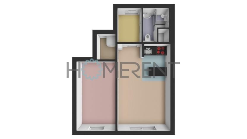 Pronájem bytu 2+kk, Praha - Hodkovičky, Pod lysinami, 41 m2