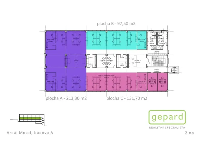 Pronájem kanceláře, Praha - Motol, Plzeňská, 98 m2
