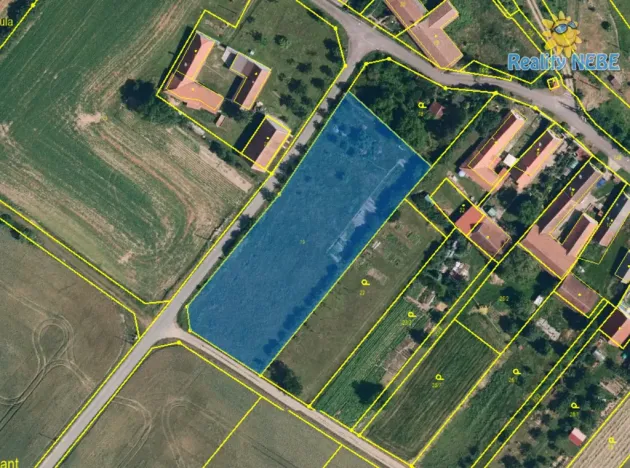 Prodej stavebního pozemku, 3572 m², Rešice