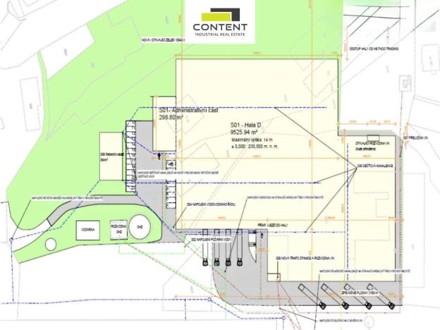 Pronájem výrobních prostor, Mnichovo Hradiště - Veselá, 5. května, 9825 m2