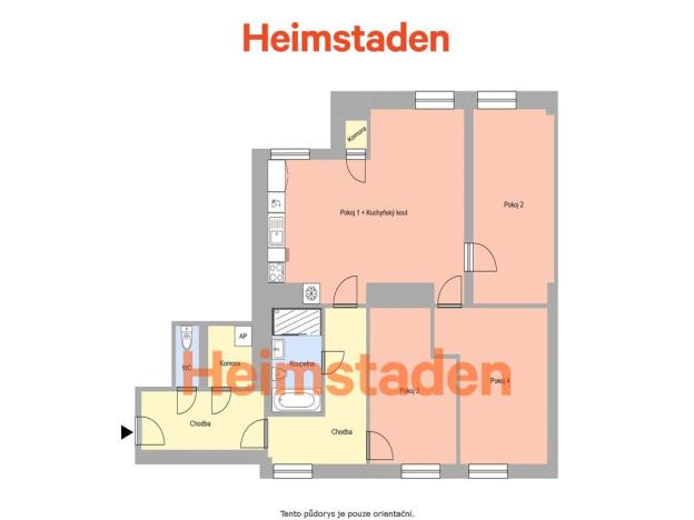 Pronájem bytu 4+1, Ostrava - Poruba, Hlavní třída, 90 m2