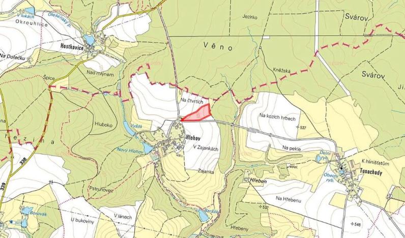 Prodej pole, Číhošť, 29214 m2