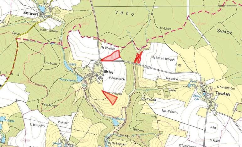 Prodej pole, Číhošť, 59767 m2