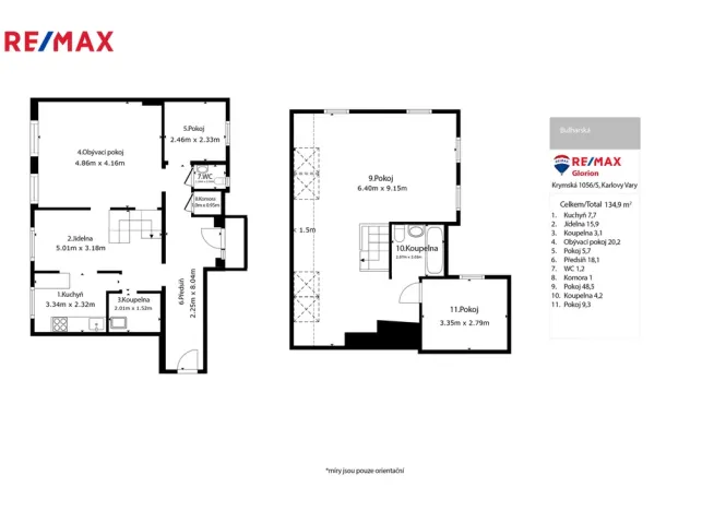 Prodej bytu 4+1, Karlovy Vary, Bulharská, 130 m2
