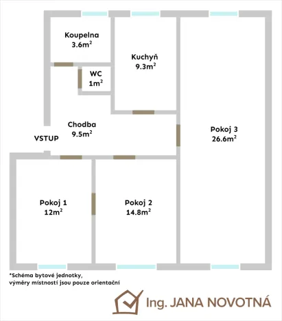 Prodej bytu 3+1, Nová Paka, Lomnická, 76 m2
