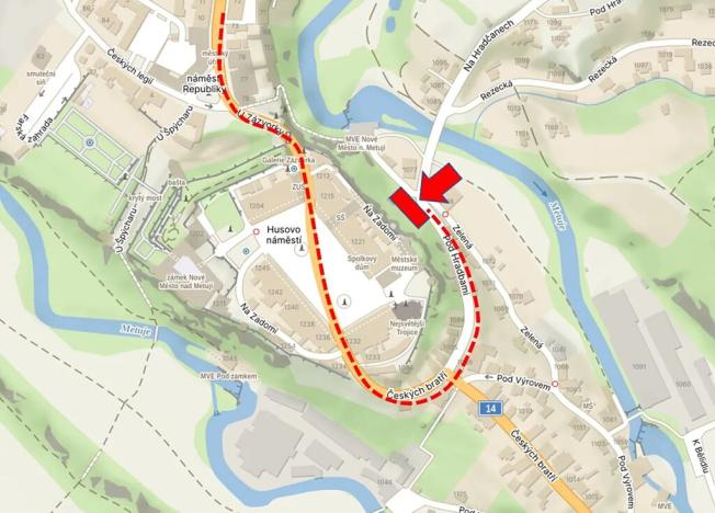 Prodej komerčního pozemku, Nové Město nad Metují, 1128 m2