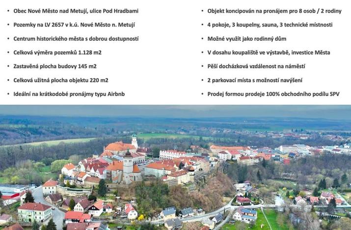 Prodej pozemku pro bydlení, Nové Město nad Metují, 1128 m2
