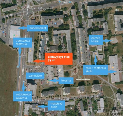 Prodej bytu 3+kk, Olomouc, Schweitzerova, 74 m2