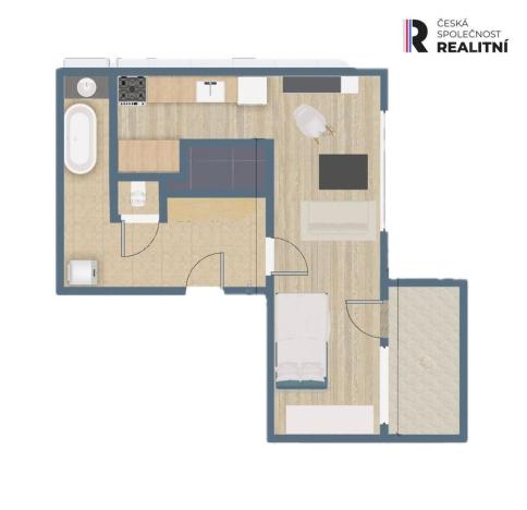 Pronájem bytu 1+kk, Praha - Chodov, Jažlovická, 33 m2