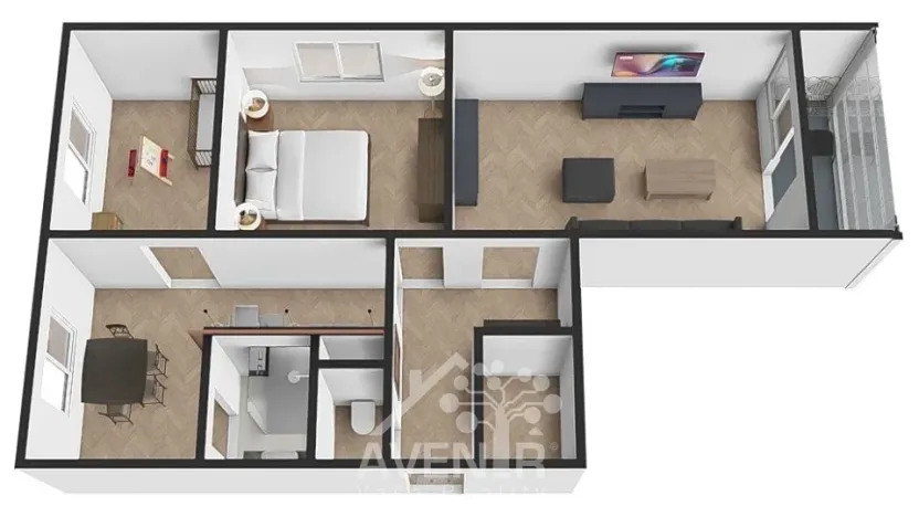 Prodej bytu 3+1, Hostinné, Sídliště, 68 m2