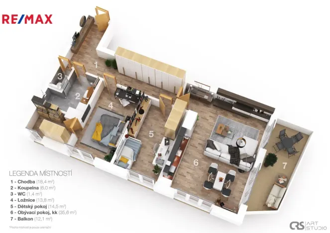 Prodej bytu 3+kk, Vrchlabí, Papírenská, 100 m2