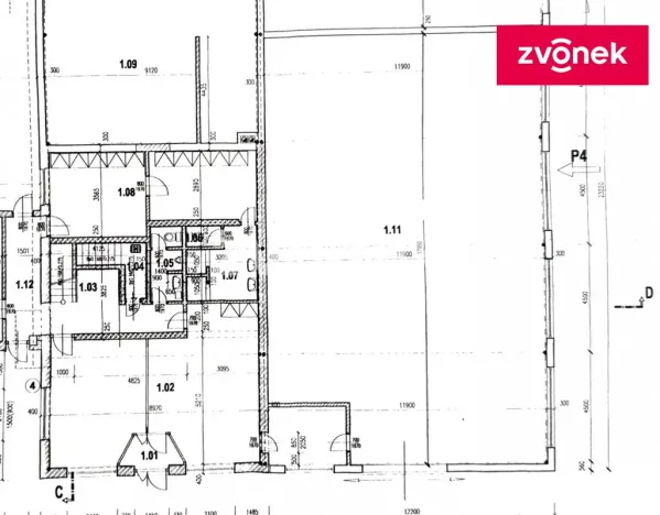Pronájem skladu, Zlín - Prštné, Jateční, 220 m2