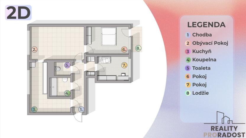 Prodej bytu 3+1, Olomouc, Skupova, 68 m2