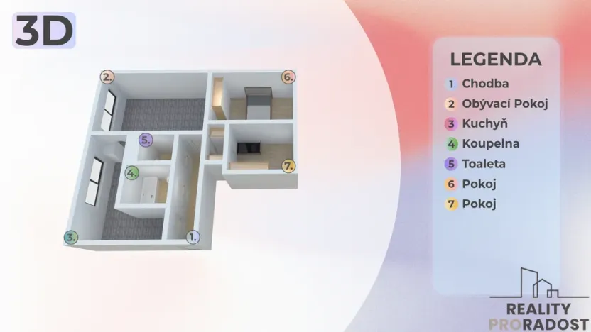 Prodej bytu 3+1, Olomouc, Skupova, 68 m2