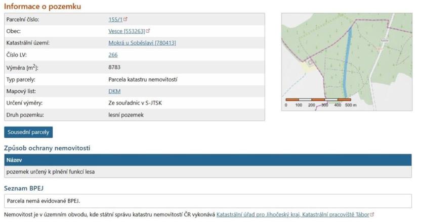 Prodej lesa, Vesce - Mokrá, 24818 m2