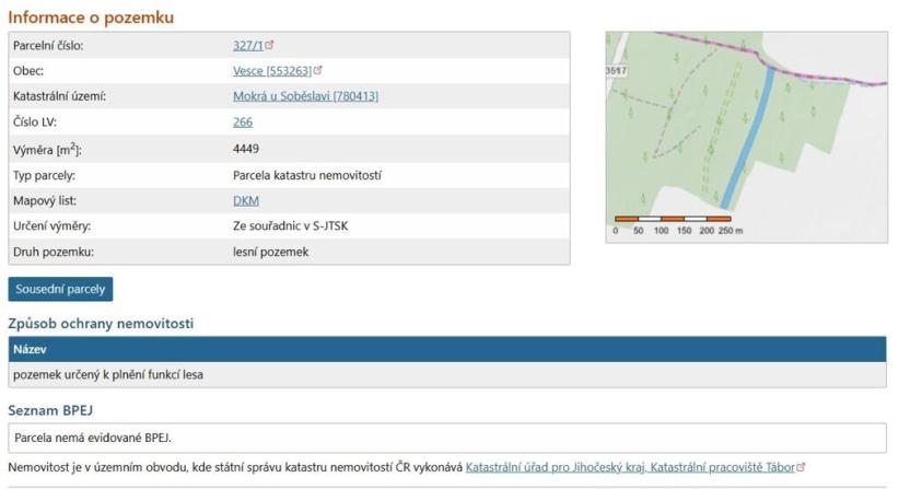 Prodej lesa, Vesce - Mokrá, 24818 m2