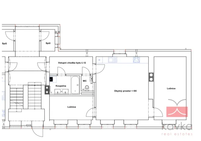 Pronájem bytu 3+kk, Humpolec, Masarykova, 70 m2