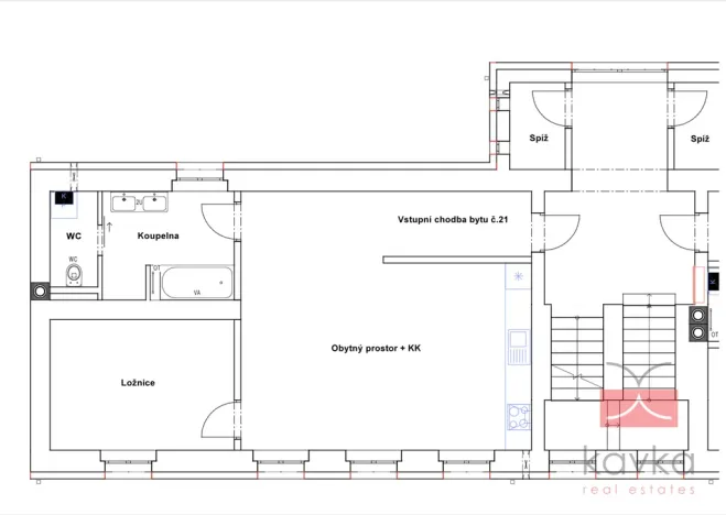 Pronájem bytu 2+kk, Humpolec, Masarykova, 64 m2