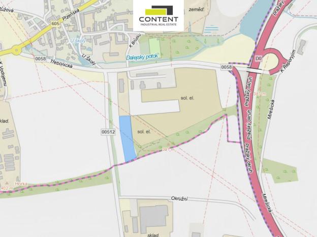 Prodej komerčního pozemku, Chrášťany, Třebonická, 10158 m2