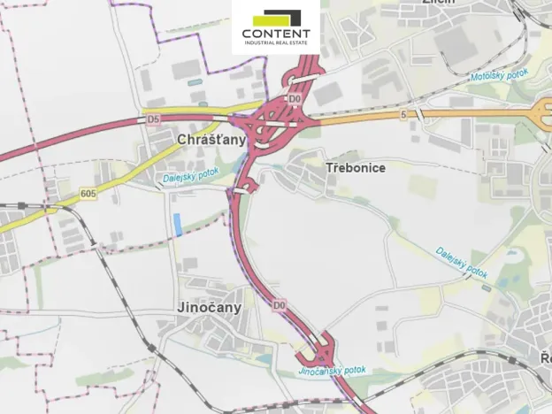 Prodej komerčního pozemku, Chrášťany, Třebonická, 10158 m2