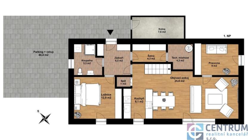 Prodej rodinného domu, Rychnov u Jablonce nad Nisou, Hřbitovní, 153 m2