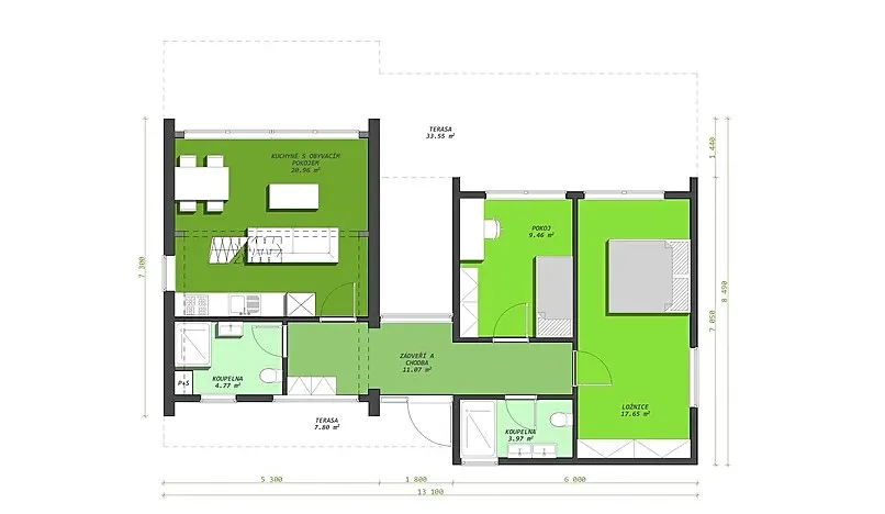 Prodej domu na klíč, Jičín, 103 m2