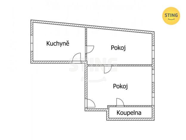 Prodej bytu 2+1, Skuteč, Boženy Němcové, 43 m2