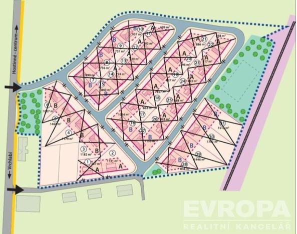 Prodej pozemku pro bydlení, Hostinné, 736 m2