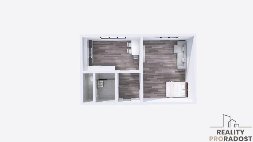 Pronájem bytu 1+1, Karviná, U Studny, 36 m2