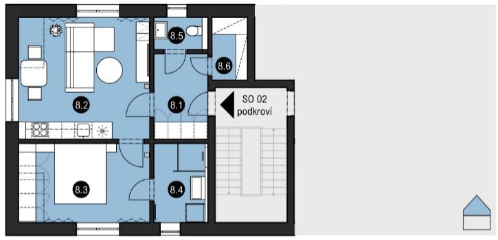 Prodej apartmánu, Orlické Záhoří, 46 m2