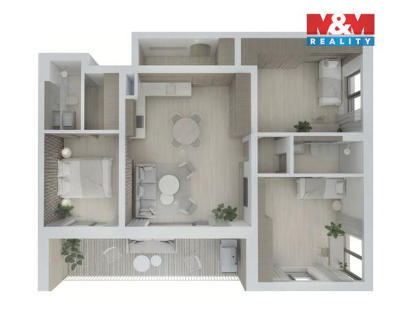 Prodej bytu 4+kk, Brandýs nad Labem-Stará Boleslav, Dřevčická, 156 m2