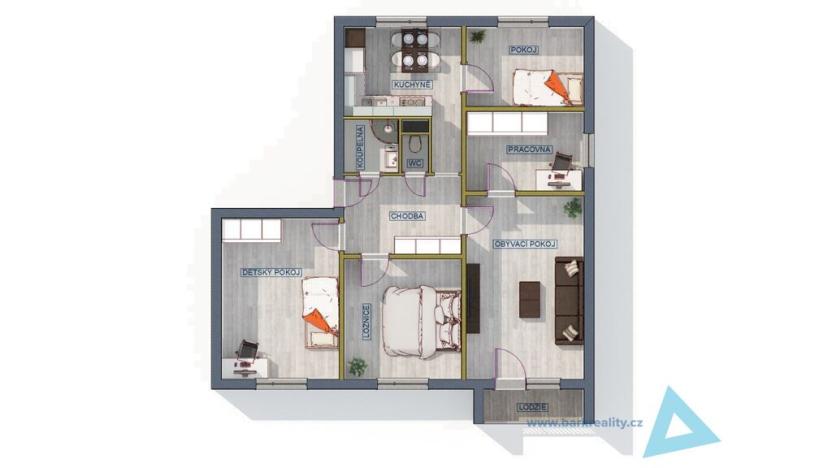 Prodej bytu 5+1, Nová Paka, K Hájku, 94 m2