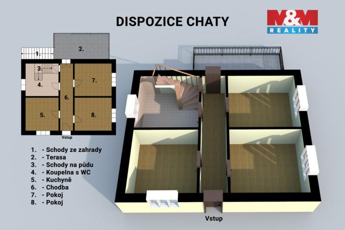 Prodej chaty, Držková, 61 m2