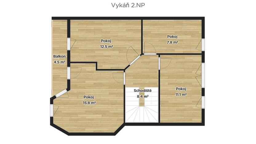 Prodej rodinného domu, Vykáň, 100 m2