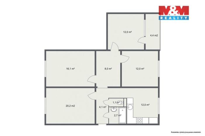 Prodej bytu 4+1, Sokolov, Spartakiádní, 88 m2