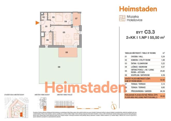 Pronájem bytu 2+kk, Praha - Holešovice, Vrbenského, 60 m2