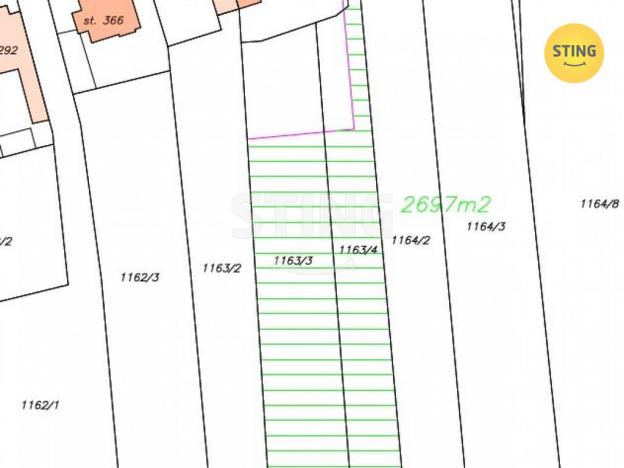 Prodej zahrady, Osek nad Bečvou, 2697 m2