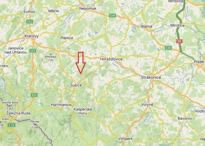 Prodej pole, Budětice, 104674 m2