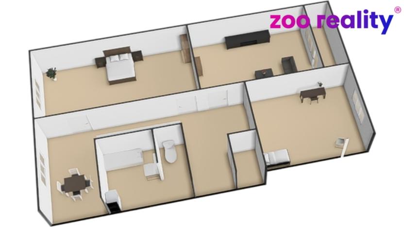 Prodej bytu 3+1, Jirkov, Krušnohorská, 78 m2