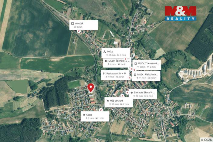 Prodej bytu 3+1, Vroutek, Na Hůrce, 65 m2