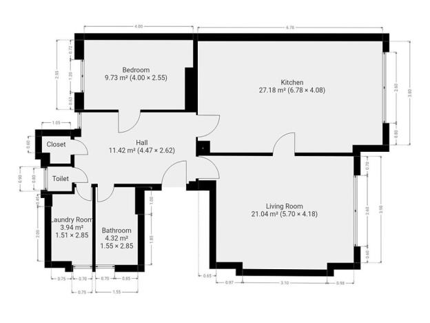 Pronájem bytu 3+kk, Praha - Dejvice, Komornická, 78 m2