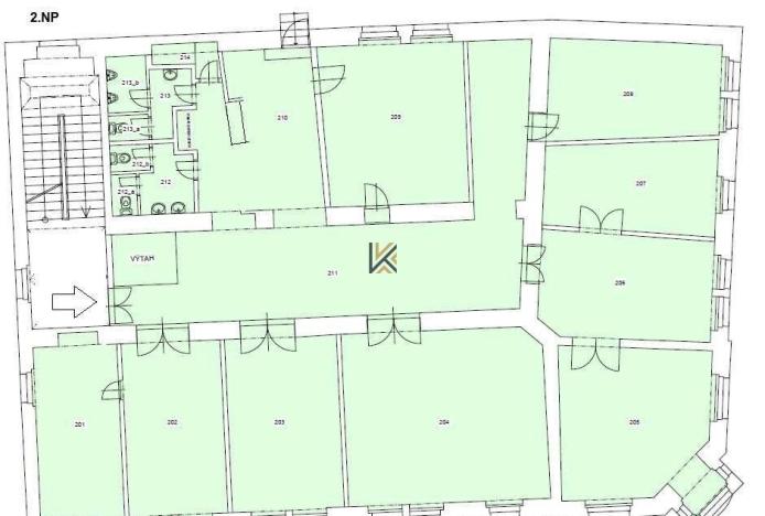 Pronájem obchodního prostoru, Praha - Vinohrady, Chrudimská, 650 m2