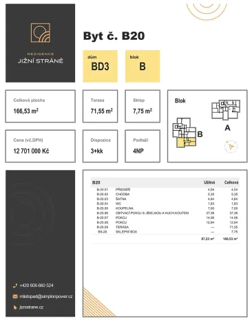 Prodej bytu 3+kk, Olomouc, Leopolda Pospíšila, 87 m2