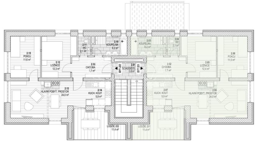 Prodej bytu 3+kk, Kunčice nad Labem, 88 m2