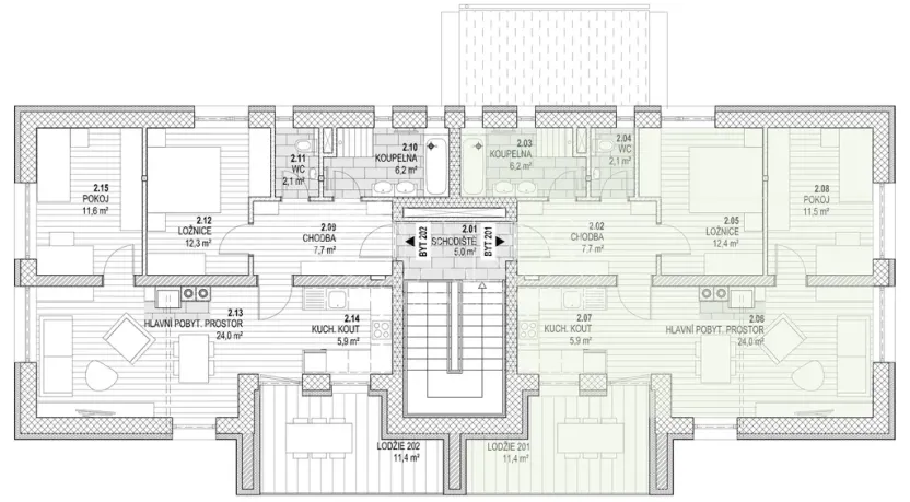 Prodej bytu 3+kk, Kunčice nad Labem, 88 m2