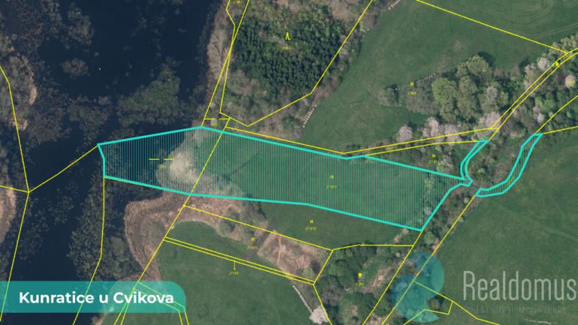 Prodej louky, Kunratice u Cvikova, 4157 m2