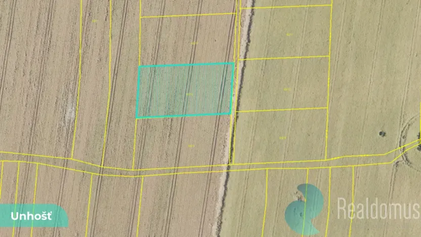 Prodej podílu 1/2 pole, Unhošť, 1581 m2