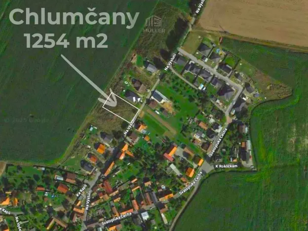 Prodej pozemku pro bydlení, Chlumčany, Na Výsluní, 1254 m2